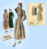 Vogue Couturier 490: 1940s Rare Designer Coat Size 34 B Vintage Sewing Pattern