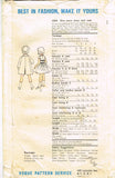 Vogue 5203: 1950s Cute Little Girls Dress & Coat Size 8 Vintage Sewing Pattern