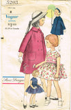 Vogue 5203: 1950s Cute Little Girls Dress & Coat Size 8 Vintage Sewing Pattern