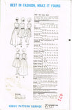 Vogue 5360: 1960s Easy Misses Party or Prom Dress 33B Vintage Sewing Pattern