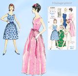 Vogue 5360: 1960s Easy Misses Party or Prom Dress 33B Vintage Sewing Pattern