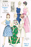 Vogue 5360: 1960s Easy Misses Party or Prom Dress 33B Vintage Sewing Pattern