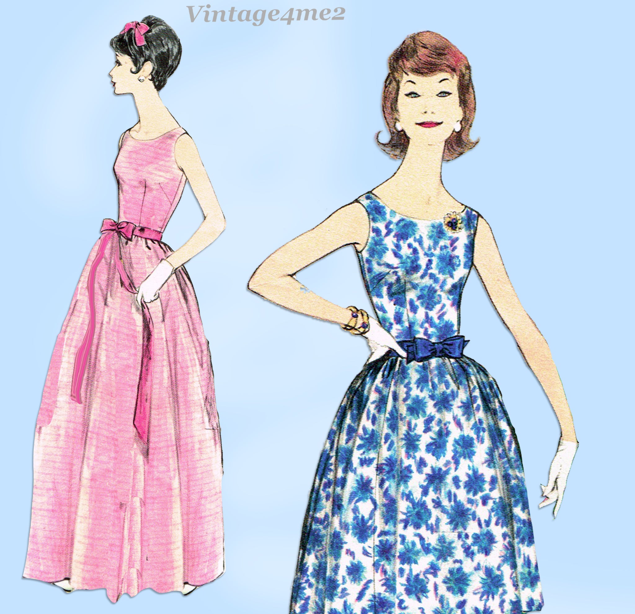 Vogue 5360: 1960s Easy Misses Party or Prom Dress 33B Vintage Sewing P – Vintage4me2 Vogue 5360: 1960s Easy Misses Party or Prom Dress 33B Vintage Sewing P – Vintage4me2
