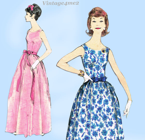 Vogue 5360: 1960s Easy Misses Party or Prom Dress 33B Vintage Sewing Pattern