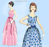Vogue 5360: 1960s Easy Misses Party or Prom Dress 33B Vintage Sewing Pattern