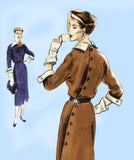 Vogue Couturier Pattern 560: 1950s Misses Dress Size 36 B Vintage Sewing Pattern