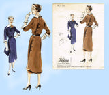 Vogue Couturier Pattern 560: 1950s Misses Dress Size 36 B Vintage Sewing Pattern