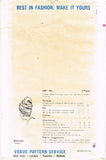 Vogue 5989: 1960s Rare Sally Victor High Turban Hat Vintage Sewing Pattern
