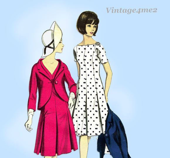 Vogue Special 6265: 1960s Uncut Misses Dress & Jacket Sz 34 B Vintage Sewing Pattern