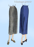 1940s Vintage Vogue Sewing Pattern 6577 Misses Easy Skirt Size 24 Waist