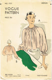 Vogue 7177: 1930s Charming Misses Bedjacket Sz Medium Vintage Sewing Pattern