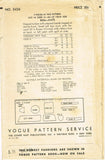 Vogue 8426: 1930s Misses Turban and Hat Set Sz 23" Head Vintage Sewing Pattern