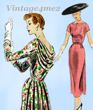 Vogue Special Design S4388: 1950s Uncut Cocktail Dress Sz 34B VTG Sewing Pattern