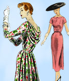 Vogue Special Design S4388: 1950s Uncut Cocktail Dress Sz 34B VTG Sewing Pattern