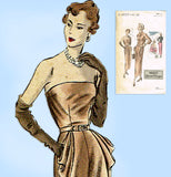 Vogue S-4937: 1904s Glamorous Misses Cocktail Dress 34 B Vintage Sewing Pattern
