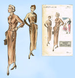 Vogue S-4937: 1904s Glamorous Misses Cocktail Dress 34 B Vintage Sewing Pattern