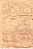 1940s Workbasket Embroidery Transfer #89 Uncut DOW Kittens Potholders and More