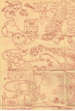 1940s Workbasket Embroidery Transfer #89 Uncut DOW Kittens Potholders and More