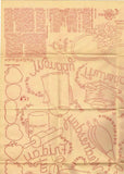 1940s Workbasket Embroidery Transfer #92 Uncut Baby Bibs Canning Labels & More - Vintage4me2