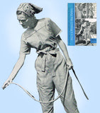 1950s Vintage Woman's Day Sewing Pattern 5048 Uncut Misses Coveralls Sz 34 Bust - Vintage4me2