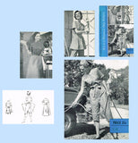 1950s Vintage Woman's Day Sewing Pattern 5048 Uncut Misses Coveralls Sz 34 Bust - Vintage4me2