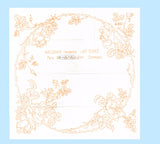 1920s Weldon Embroidery Transfer Uncut 18" Centerpiece 10482 Wreath Roses Thorns