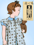 1930s Vintage Anne Adams Sewing Pattern 1761 Toddler Girls Bloomer Dress Size 4 - Vintage4me2