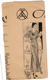 Anne Adams 1776: 1930s Rare Misses Dinner Dress Size 38 B Vintage Sewing Pattern