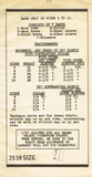 Fabric Requirements and Notions for Anne Adams 2538