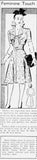 Anne Adams 4018: 1940s Perfect WWII Street Dress Sz 38 B Vintage Sewing Pattern
