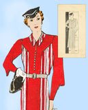 Anne Adams 4194: 1930s Misses Afternoon Dress Sz 38 Bust Vintage Sewing Pattern