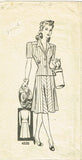 Anne Adams 4320: 1940s Misses WWII 2 Piece Suit Size 34 B Vintage Sewing Pattern - Vintage4me2