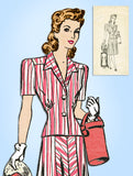Anne Adams 4320: 1940s Misses WWII 2 Piece Suit Size 34 B Vintage Sewing Pattern - Vintage4me2