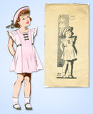 1930s Vintage Anne Adams Sewing Pattern 4360 Toddler Girls Princess Dress Size 6