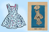 Anne Adams 4506: 1950s Toddler Girls Dress & Bolero Sz 2 Vintage Sewing Pattern