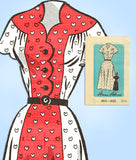 1950s Vintage Anne Adams Sewing Pattern 4512 Uncut Plus Size Feminine Dress 40 B - Vintage4me2