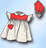 1940s Vintage Anne Adams Sewing Pattern 4524 Toddler Girls Romper & Dress Size 1 - Vintage4me2