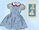 Anne Adams 4546: 1950s Toddler Girls Sun Dress Size 2 Vintage Sewing Pattern