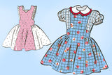 Anne Adams 4546: 1950s Toddler Girls Sun Dress Size 2 Vintage Sewing Pattern