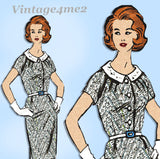 Anne Adams 4573: 1960s Misses Day Dress Sz 36 Bust Vintage Sewing Pattern