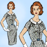 Anne Adams 4573: 1960s Misses Day Dress Sz 36 Bust Vintage Sewing Pattern