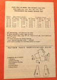 1950s Original Vintage Anne Adams Pattern 4574 Uncut Misses Street Dress Sz 36 B