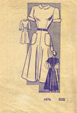 Anne Adams 4576: 1940s Uncut Misses Day Dress Size 30 B Vintage Sewing Pattern - Vintage4me2