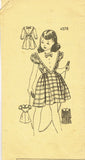 1950s Vintage Anne Adams Sewing Pattern 4578 Uncut Toddler Girls Sunday Dress 6