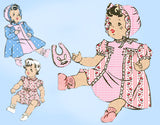 Anne Adams 4580: 1940s Cute 20 Inch Doll Clothes Set Vintage Sewing Pattern