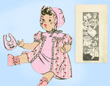 Anne Adams 4580: 1940s Cute 12 Inch Doll Clothes Set Vintage Sewing Pattern