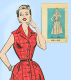 1950s Vintage Anne Adams Pattern 4588 Darling Misses Sun Dress Size 34 Bust