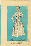 1950s Vintage Anne Adams Pattern 4588 Darling Misses Sun Dress Size 34 Bust