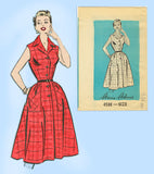 1950s Vintage Anne Adams Pattern 4588 Darling Misses Sun Dress Size 34 Bust