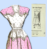 1940s Vintage Anne Adams Sewing Pattern 4599 Uncut Misses Day Dress Size 34 Bust - Vintage4me2